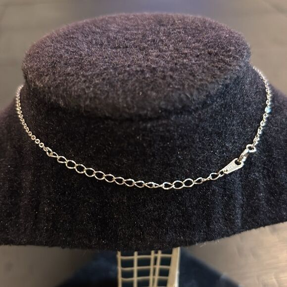 925 Sterling Silver Chain Compass Charm Follow Your Journey Necklace - Picture 3 of 8